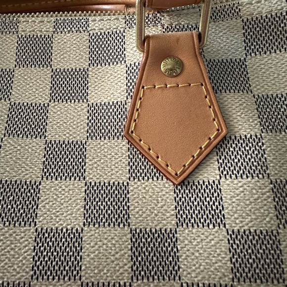 SOLD - mint 2011 Louis VUITTON 35 SPEEDY DAMIER AZUR - Picture 10 of 14